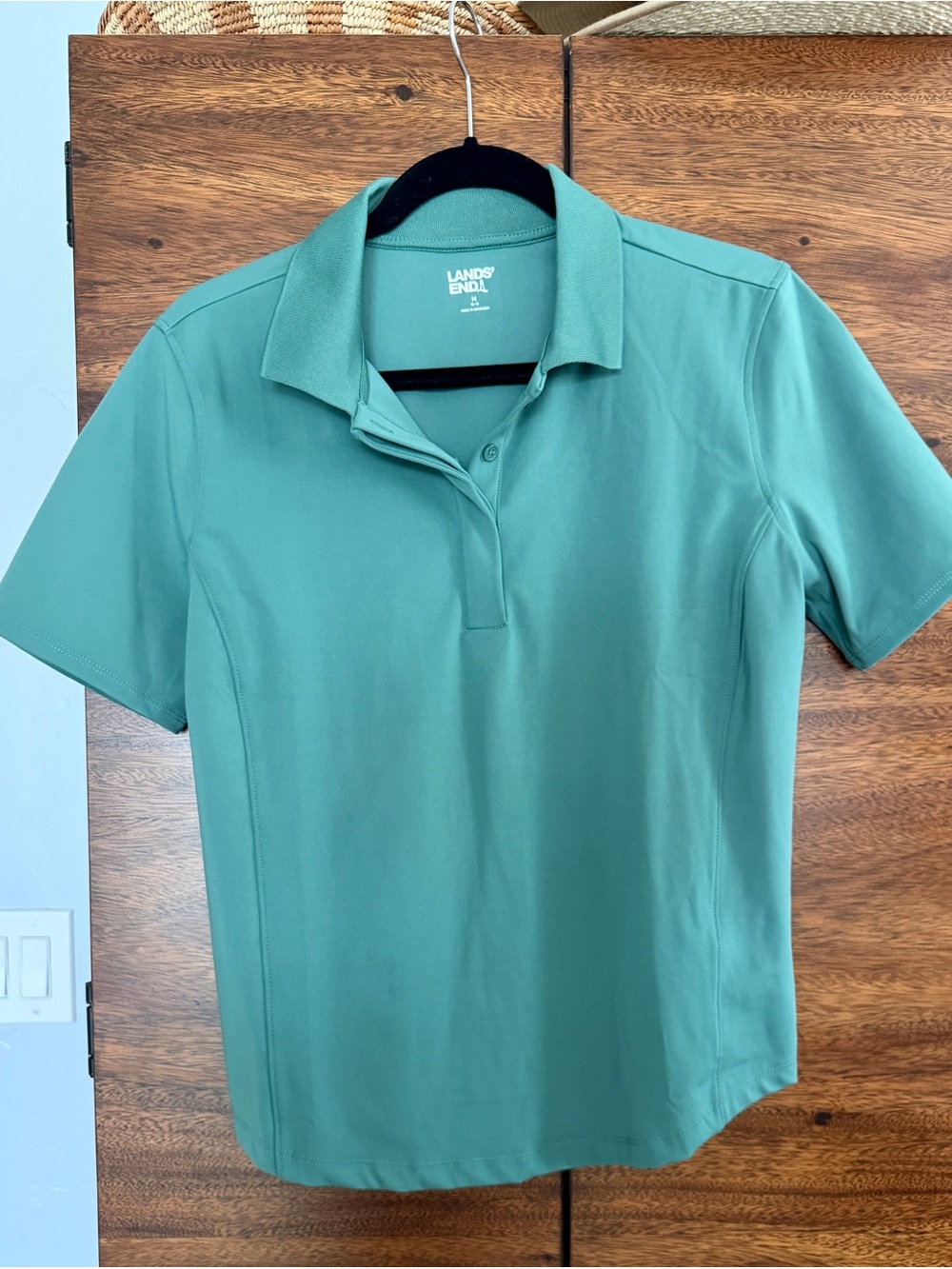 Lands' End Short-Sleeve Active Polo - Size M